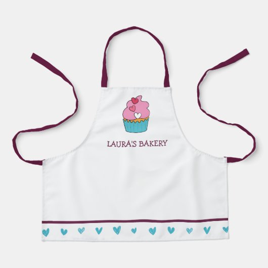 Gepersonaliseerde meisjes Apron Schort (Voorkant)