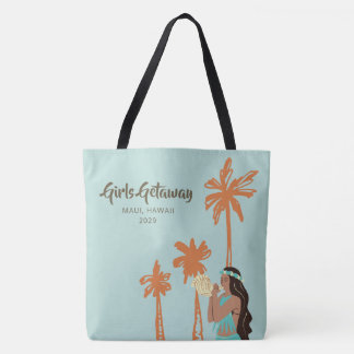 Gepersonaliseerde meisjes Getaway Hawaiian Draagtas