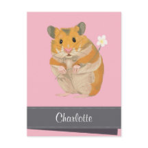 Gepersonaliseerde Meisjes Gouden Hamster