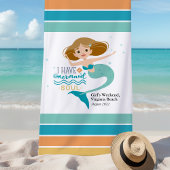 Gepersonaliseerde Meisjes Weekend Mermaid Strandlaken