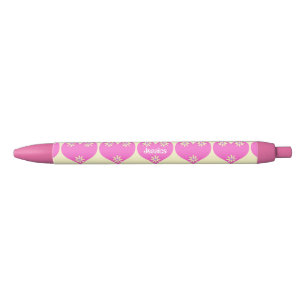 Gepersonaliseerde meisjes zwarte inkt pen