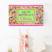 Gepersonaliseerde meisjesdag spandoek (Insitu)