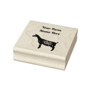 Gepersonaliseerde melkgeit 	rubberstempel