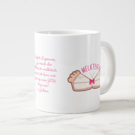 Gepersonaliseerde MELKTERT Afrikaanse Boeremeisie Extra Grote Beker