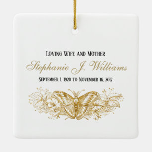 Gepersonaliseerde Memorial Feminine Keepomwille Keramisch Ornament