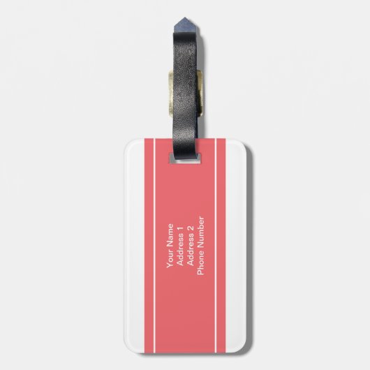 Gepersonaliseerde meneer en mevrouw Newly Weds Mon Bagagelabel (Achterkant verticaal)