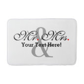 Gepersonaliseerde meneer en mevrouw Plus kleur Badmat (Voorkant)