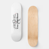 Gepersonaliseerde meneer en mevrouw Plus kleur Skateboard (Voorkant)