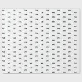 Gepersonaliseerde merk initialen Logo Text Busines Cadeaupapier (Vlak)