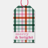 Gepersonaliseerde Merry and Bright Christmas Gift  Cadeaulabel (Voorkant)
