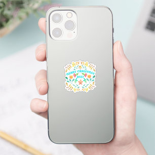 GEPERSONALISEERDE MERRY CHRISTMAS 2023 STICKER