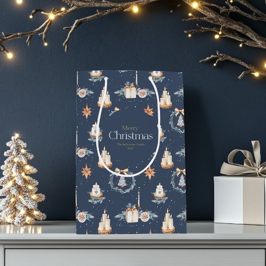 Gepersonaliseerde Merry Christmas Gift Bag Medium Cadeauzakje