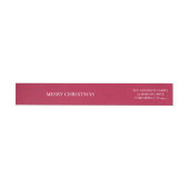 Gepersonaliseerde Merry Christmas Return Address L (Individueel)
