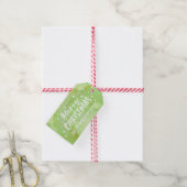 Gepersonaliseerde Merry Christmas sterrengift labe Cadeaulabel (Met Touw)