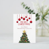 Gepersonaliseerde Merry Christmas Tree Kaart (Staand voorkant)