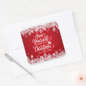 Gepersonaliseerde Merry Little Kerst sticker Seal (Envelop)