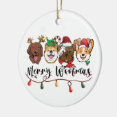Gepersonaliseerde Merry Woofmas Ornament (Links)