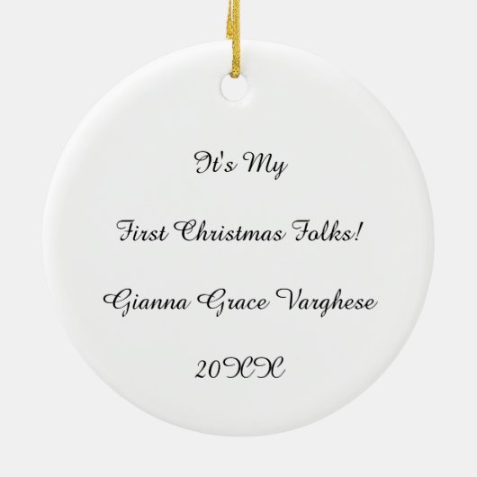 Gepersonaliseerde Merry Woofmas Ornament (Achterkant)