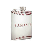 Gepersonaliseerde met honkbal gevulde maatkolf heupfles (Rechts)