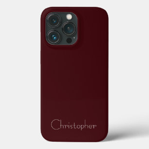 Gepersonaliseerde Metallic donkere sienna radiale  iPhone 13 Pro Hoesje