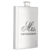 Gepersonaliseerde mevrouw Bride Wedding Keepomwill Heupfles (Rechts)