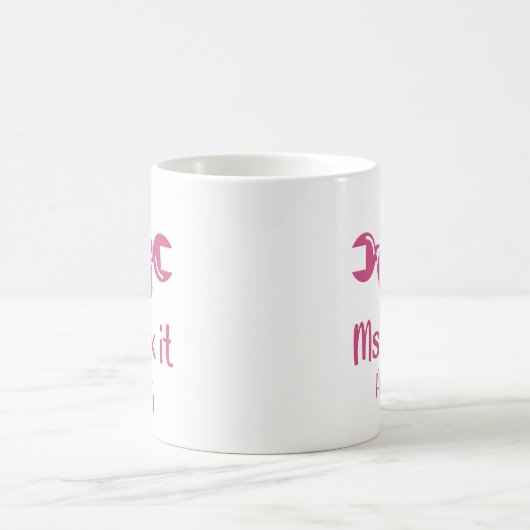 Gepersonaliseerde mevrouw Fix it Mok handschoenkof (Center)