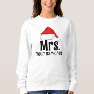 Gepersonaliseerde mevrouw Santa Sweatshirt