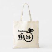 gepersonaliseerde mevrouw script tote bag (Achterkant)