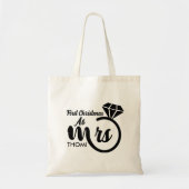 gepersonaliseerde mevrouw script tote bag (Voorkant)