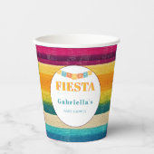 Gepersonaliseerde Mexicaanse Fiesta Baby shower Papieren Bekers (Voorkant)