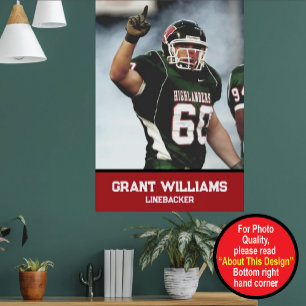 Gepersonaliseerde middelbare school of college Foo Poster