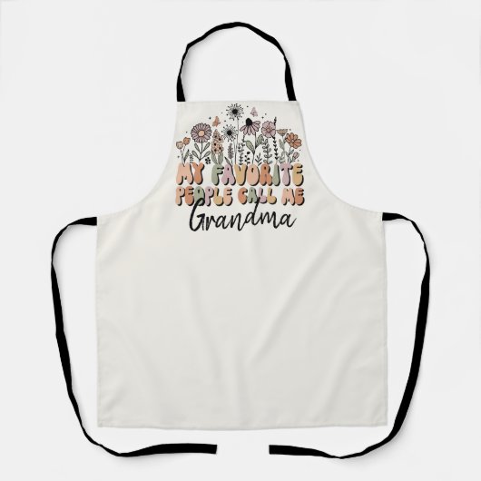 Gepersonaliseerde mijn favoriete mensen noemen me schort (Voorkant)