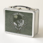 Gepersonaliseerde militaire Camo Soldaat Skull en  (Voorkant)