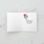 gepersonaliseerde militaire hondlabels bedankkaart (Binnen)