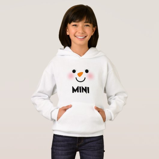 Gepersonaliseerde MINI Snowman Matching Family (Voorkant volledig)