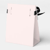 Gepersonaliseerde Minimal Blush Pink Wedding Favor Bedankdoosjes (Achterkant)