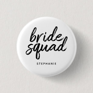 Gepersonaliseerde minimale bride Squad Ronde Button 3,2 Cm