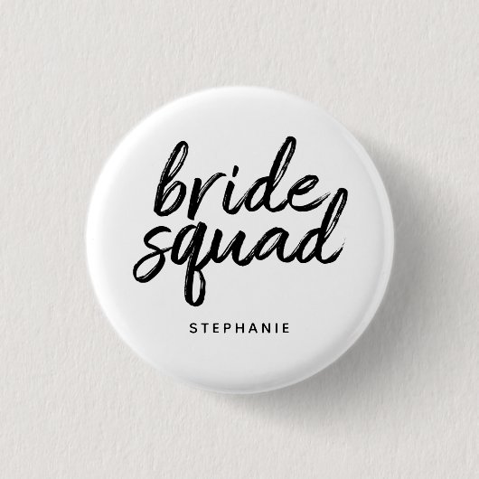 Gepersonaliseerde minimale bride Squad Ronde Button 3,2 Cm (Voorkant)