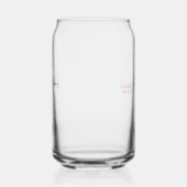 Gepersonaliseerde minimalistische bruidsmeisje dan blikvorm glas (Links)