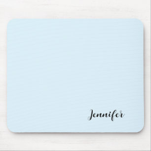 Gepersonaliseerde minimalistische Girly Pastel Blu Muismat