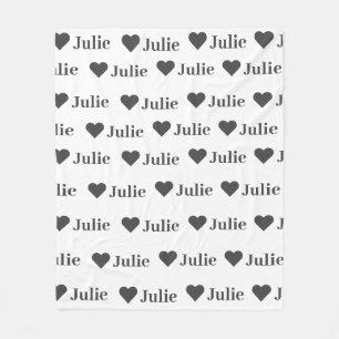 Gepersonaliseerde minimalistische hart deken