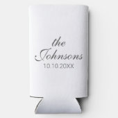 Gepersonaliseerde minimalistische huwelijksgunsten (Achterkant)