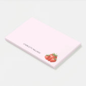 Gepersonaliseerde minimalistische Schattigee aardb Post-it® Notes (Schuin)