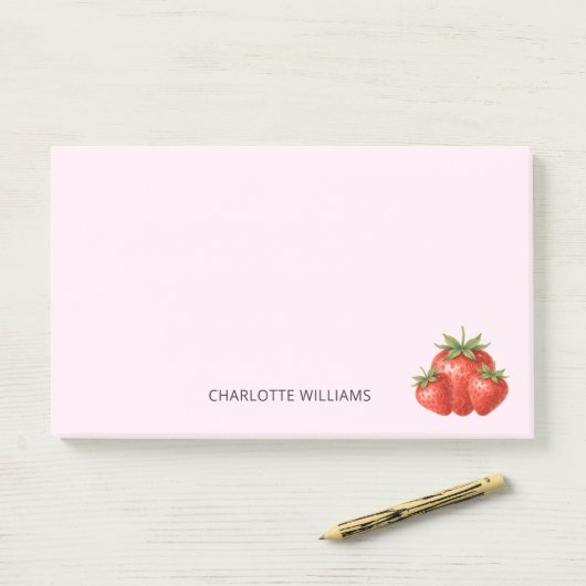 Gepersonaliseerde minimalistische Schattigee aardb Post-it® Notes (Op bureau)