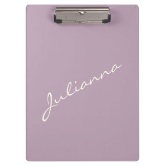 Gepersonaliseerde minimalistische scriptnaam Laven Klembord
