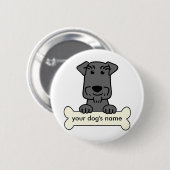 Gepersonaliseerde minister Schnauzer Ronde Button 5,7 Cm (Voorkant /achterkant)