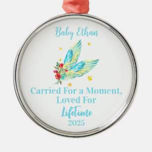 Gepersonaliseerde miskraam Ornament, Baby Memorial Metalen Ornament