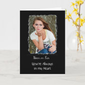 Gepersonaliseerde "Miss You"-Kaart Kaart (Gele Bloem)