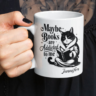 Gepersonaliseerde Misschien Boeken Zijn Verslaafd Koffiemok