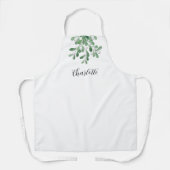 Gepersonaliseerde Mistletoe Greenery Schort (Voorkant)